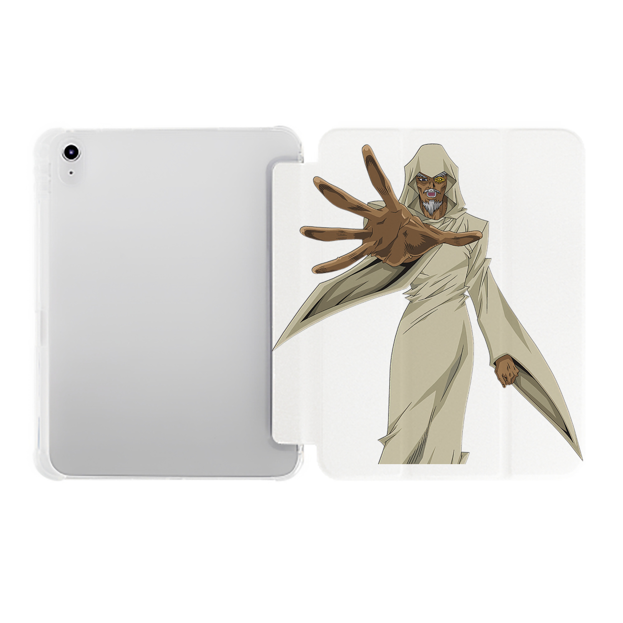 （画像用） 遊☆戯☆王 Yu-Gi-Oh! IPad ケース ペン収納付き 三つ折りスタンド PUレザー×シリコン 対応機種9.5/10.5/10.9インチ